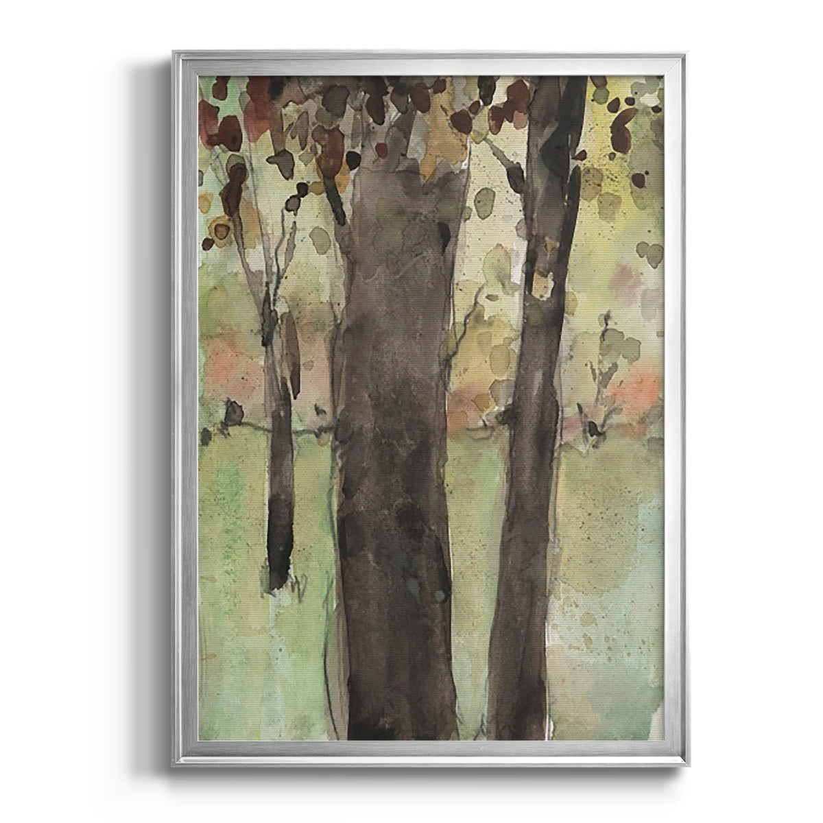 Under the Tree Confetti II - Modern Framed Canvas Print