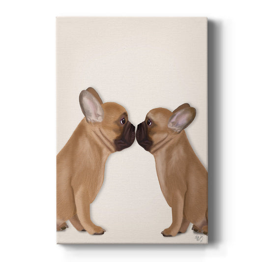 French Kiss Close Up I Premium Gallery Wrapped Canvas - Ready to Hang