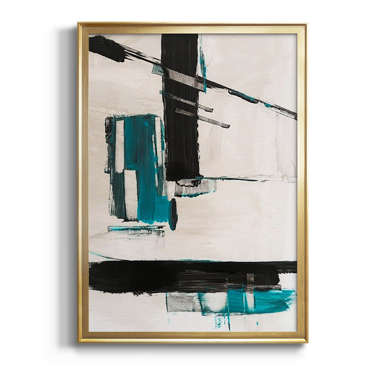 Geometry Notes II - Modern Framed Canvas Print