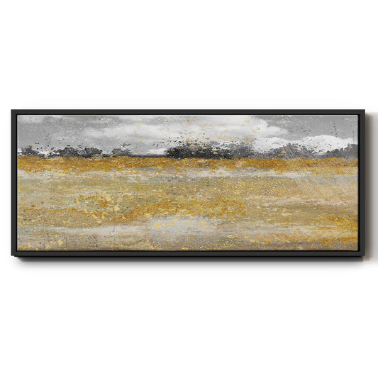 Meadow Shimmer II - Floater Framed Canvas Print