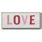 Patterned Love - Floater Framed Canvas Print