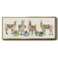 Llama Party - Floater Framed Canvas Print