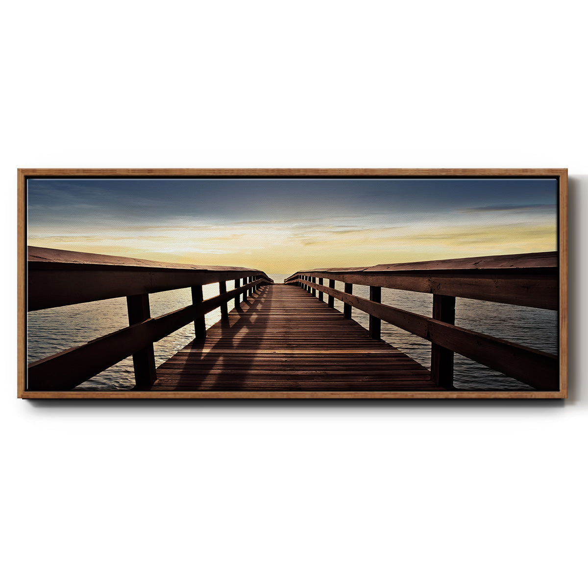 Naples Cove - Floater Framed Canvas Print