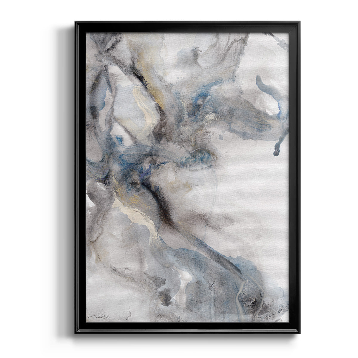 Marble Trance - Modern Framed Canvas Print