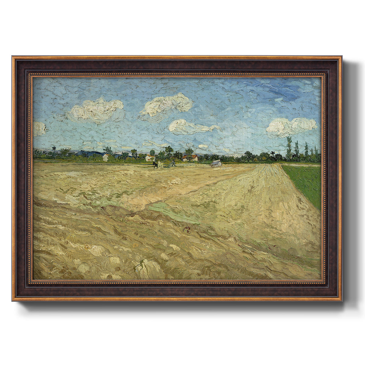 Ploughed Fields - Ornate Framed Canvas Print