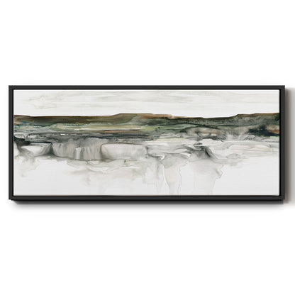 River Flow - Floater Framed Canvas Print