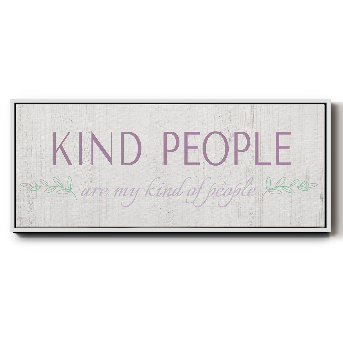 Kind People - Floater Framed Canvas Print