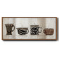 Coffee Skins II - Floater Framed Canvas Print
