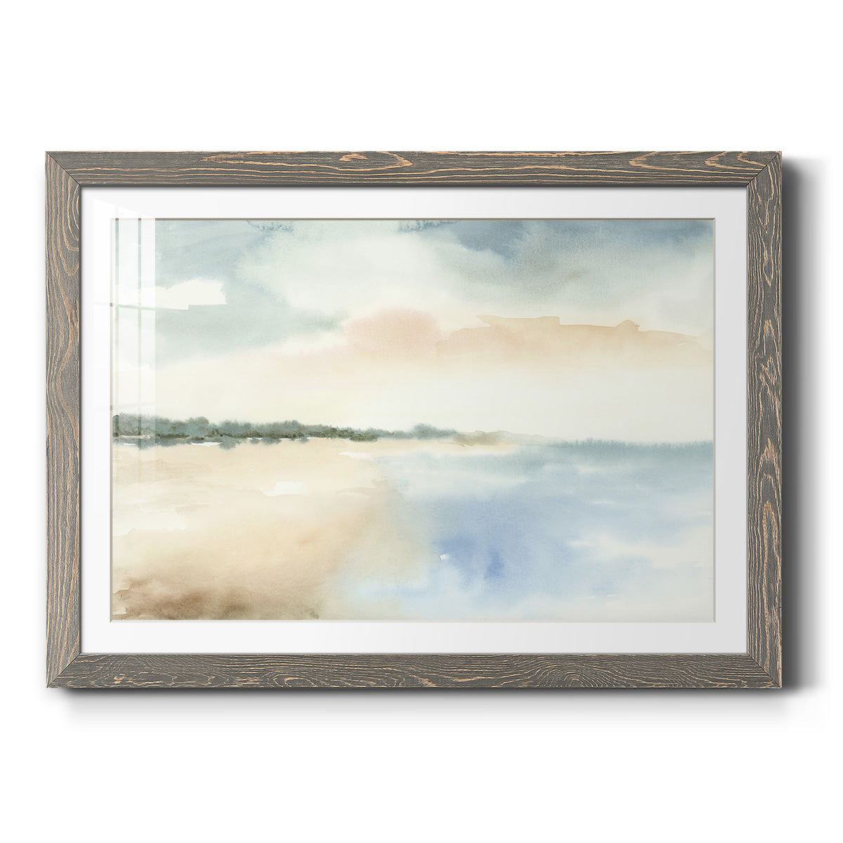 Simple Sea - Barnwood Framed Art Print