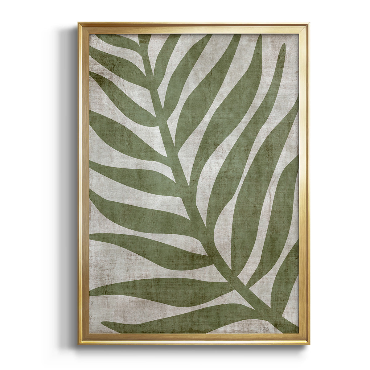 Island Greenery I - Modern Framed Canvas Print