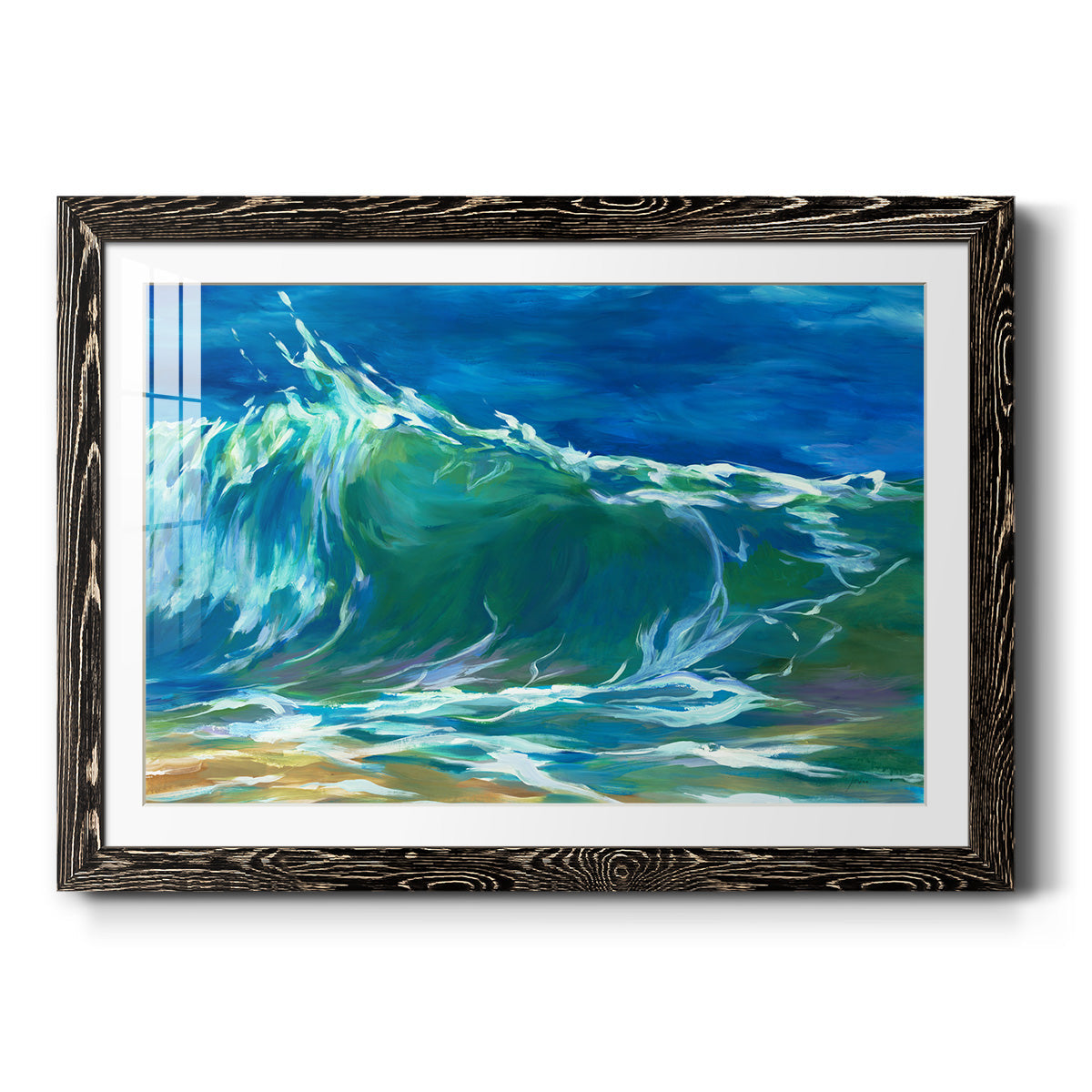 Green Flash - Barnwood Framed Art Print