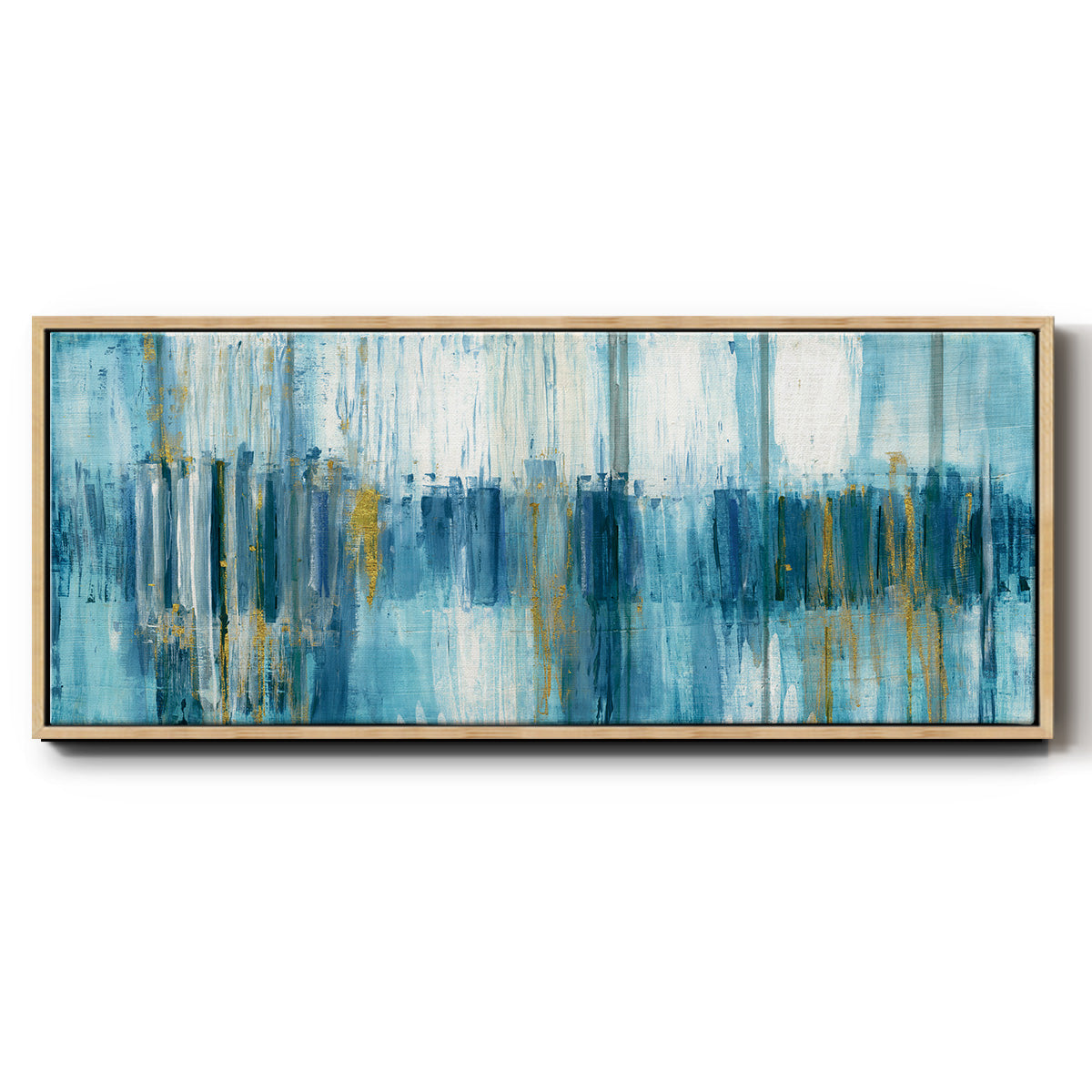 Abstract Saturnia - Floater Framed Canvas Print