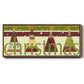 Happy Merry Joyous - Floater Framed Canvas Print
