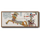 Egyptian Chariots I - Floater Framed Canvas Print