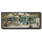 Rue due Jardin - Floater Framed Canvas Print