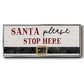Santa Stop - Floater Framed Canvas Print