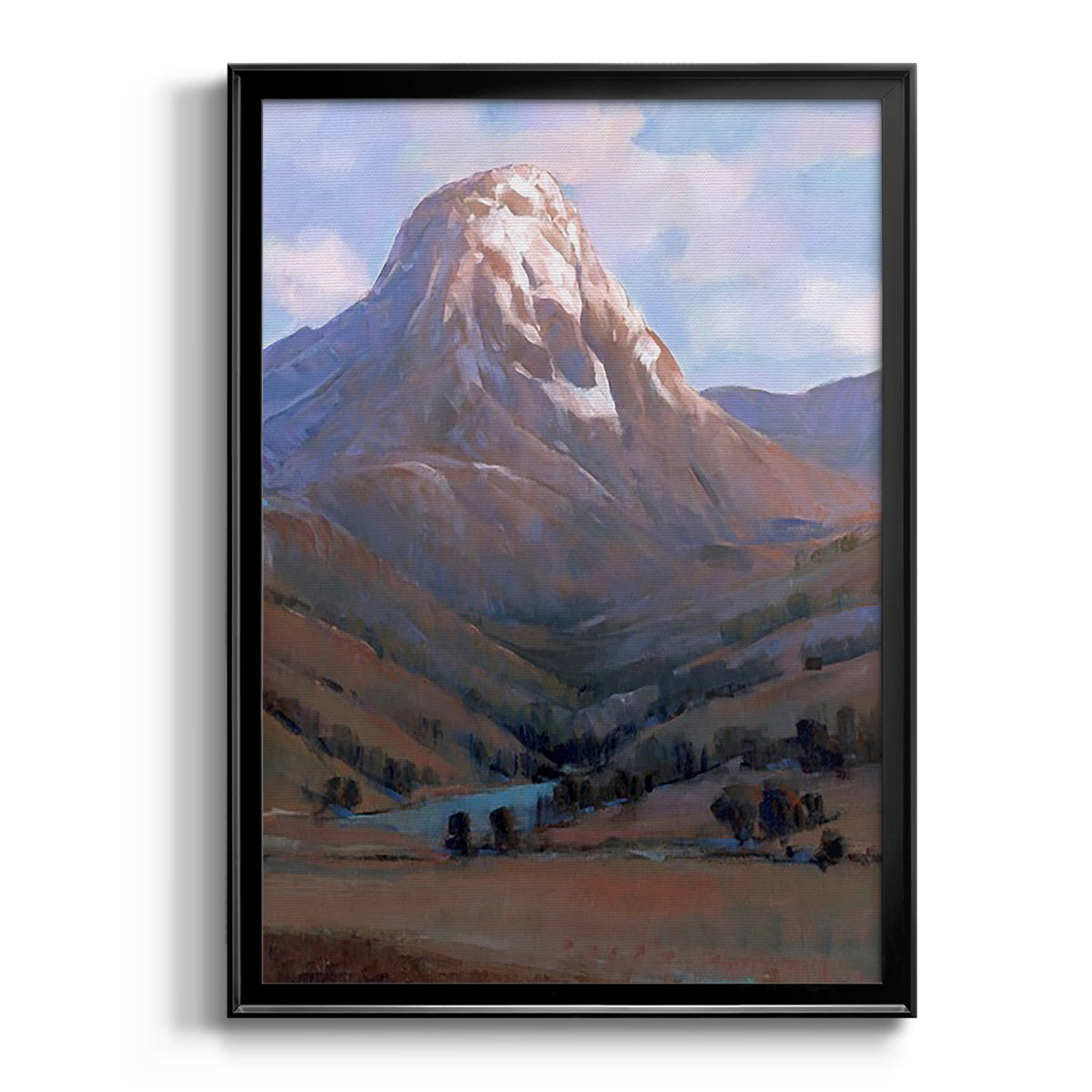 Epic I - Modern Framed Canvas Print