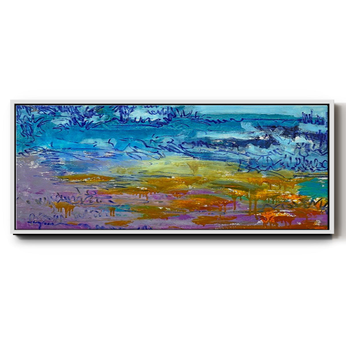 Dancing Heart - Floater Framed Canvas Print