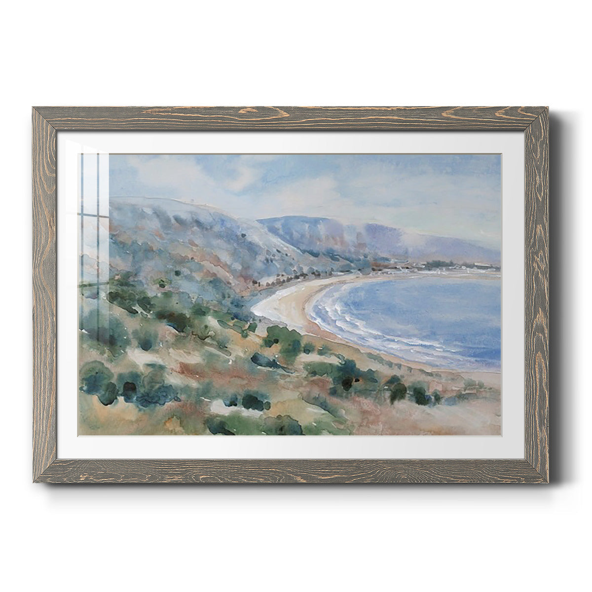 Coastal Mist II - Barnwood Framed Art Print
