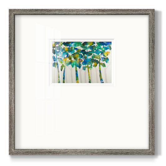 Tall Trees VII Premium Framed Print Double Matboard