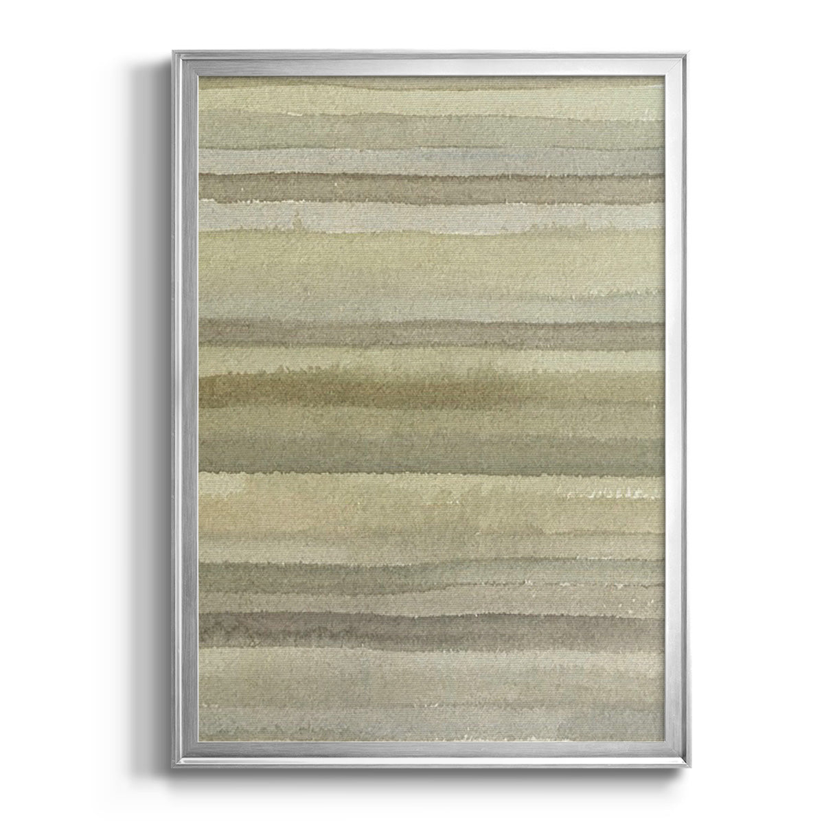 Lines in Neutral I - Modern Framed Canvas Print