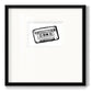 Cassette Sketch Premium Framed Print Double Matboard