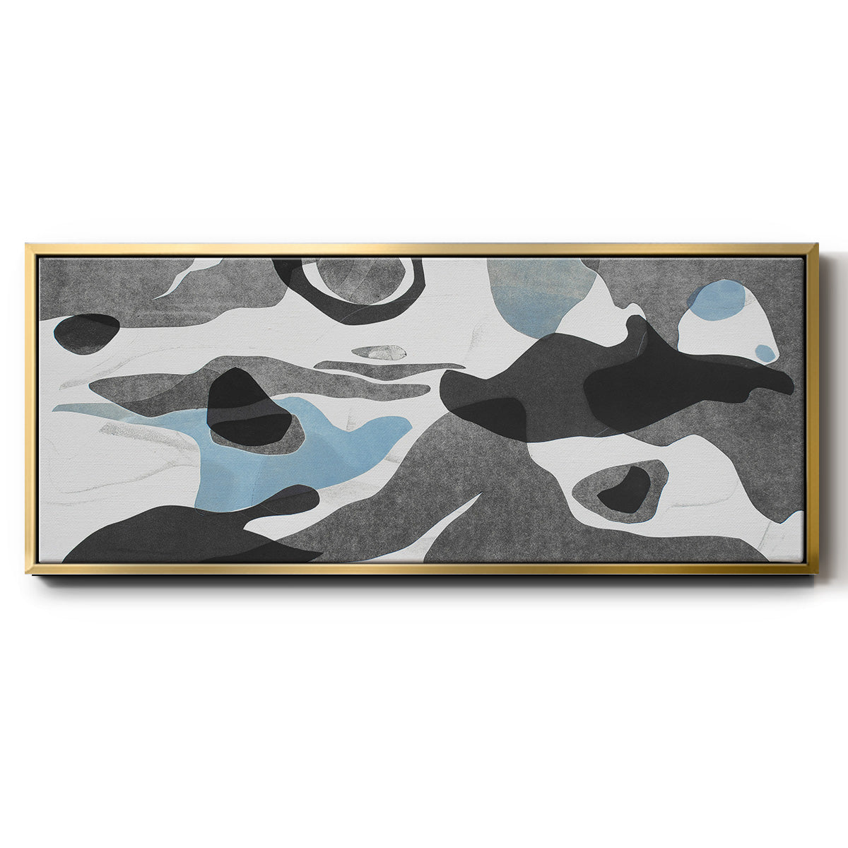 Rivers & Stones III - Floater Framed Canvas Print