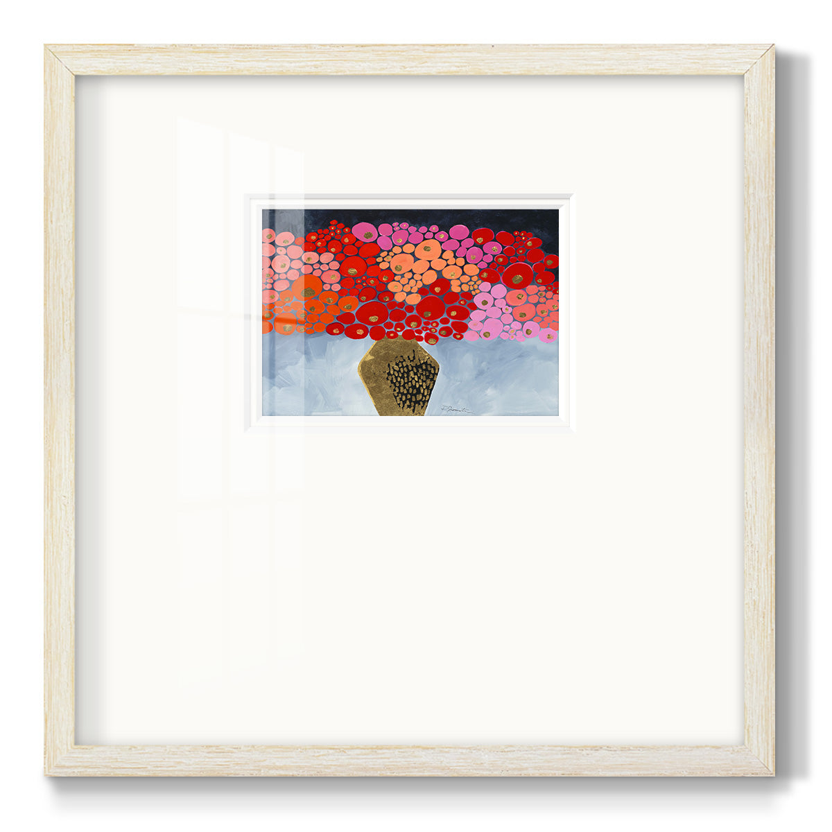 Red Poppies II- Premium Framed Print Double Matboard