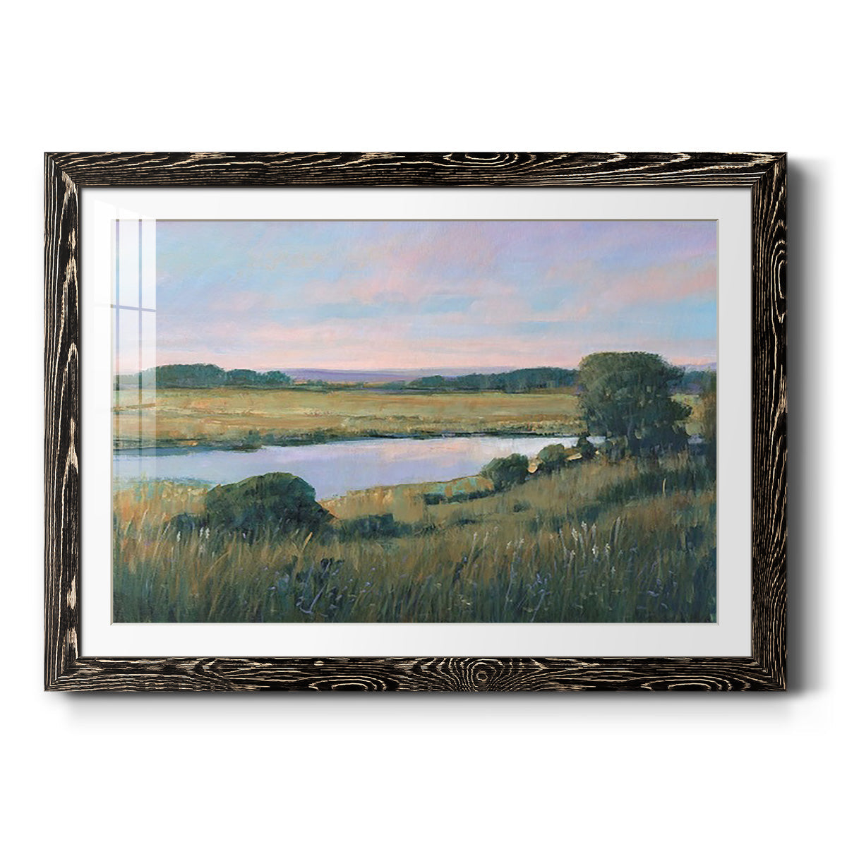 Spring Marsh II - Barnwood Framed Art Print