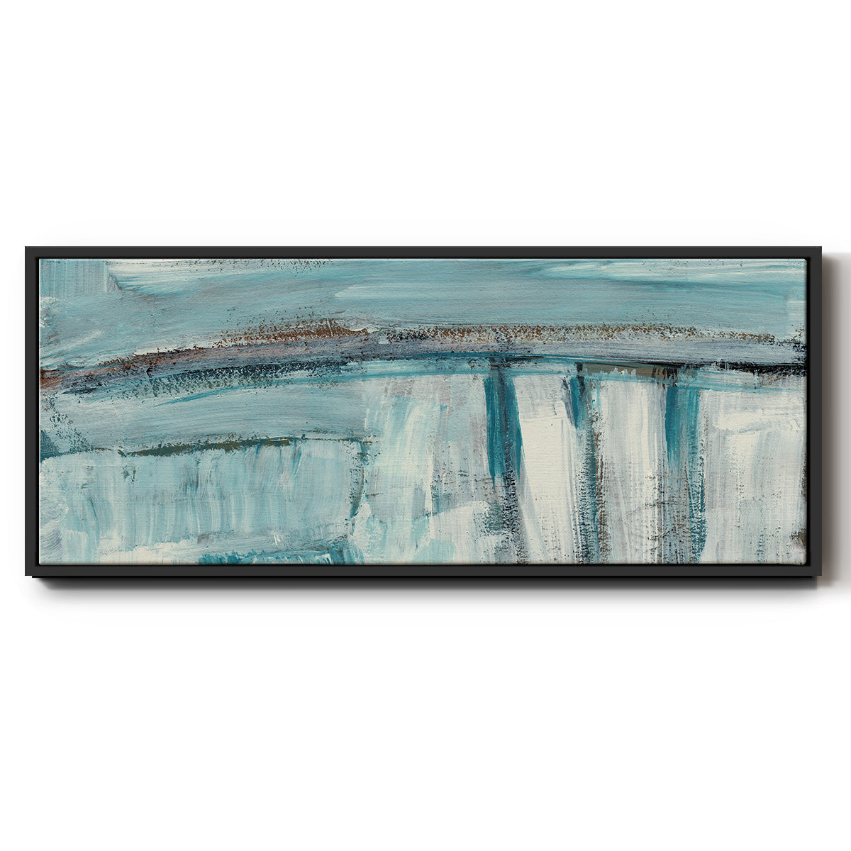 Acqua I - Floater Framed Canvas Print