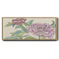 Peony Blooms I - Floater Framed Canvas Print