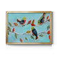 Bitty Birds II - Modern Framed Canvas Print