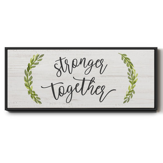 Stronger Together - Floater Framed Canvas Print