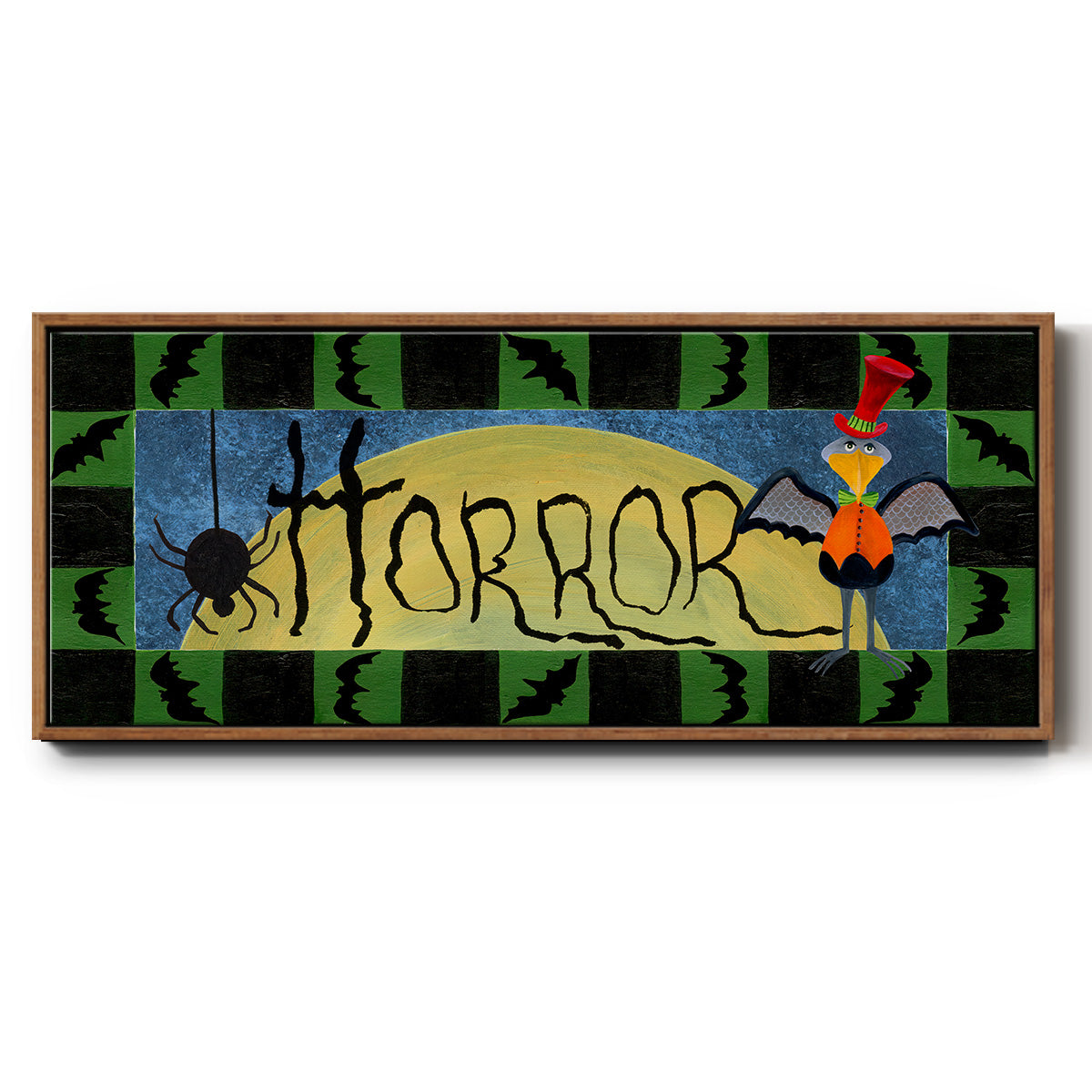 Halloween Trick or Treaters Collection D - Floater Framed Canvas Print