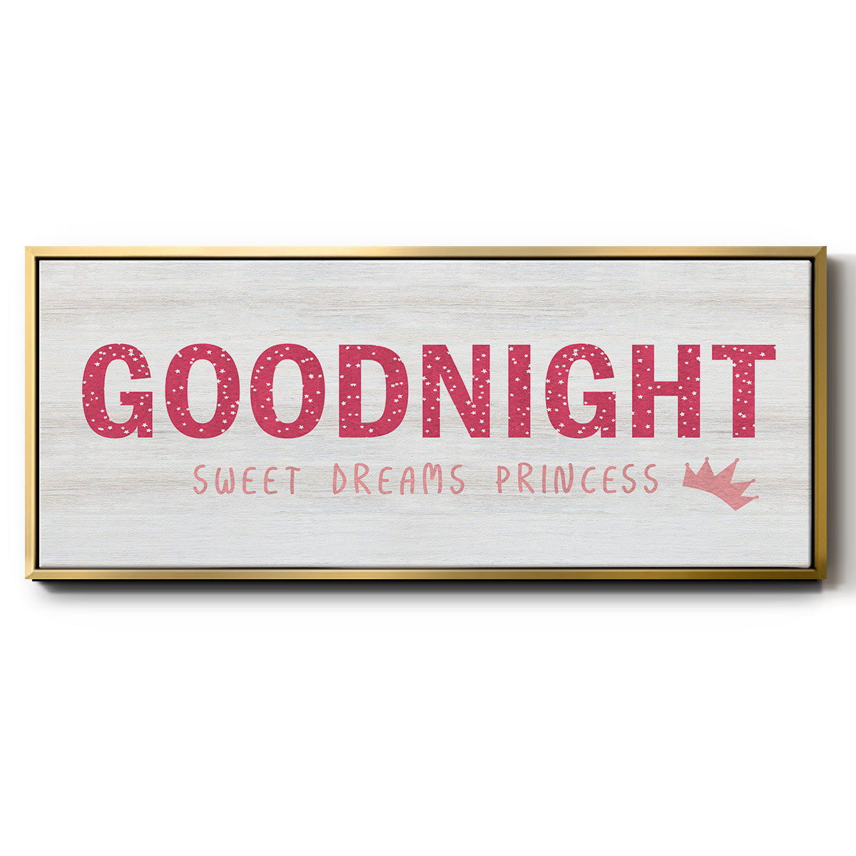 Princess Goodnight - Floater Framed Canvas Print