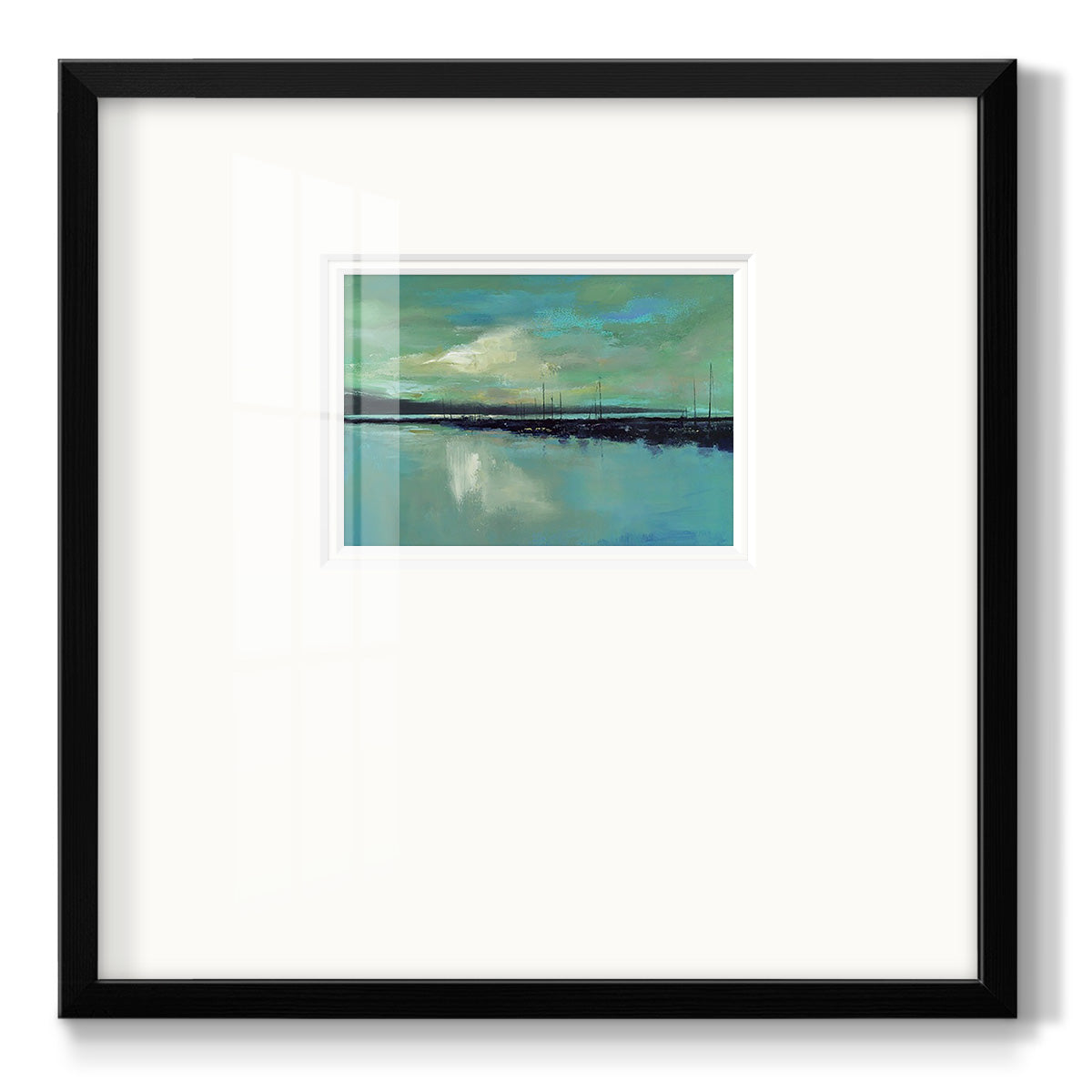 Harbor Light Premium Framed Print Double Matboard