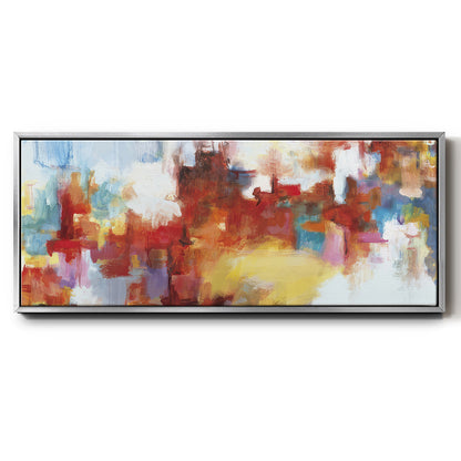 City Night II - Floater Framed Canvas Print