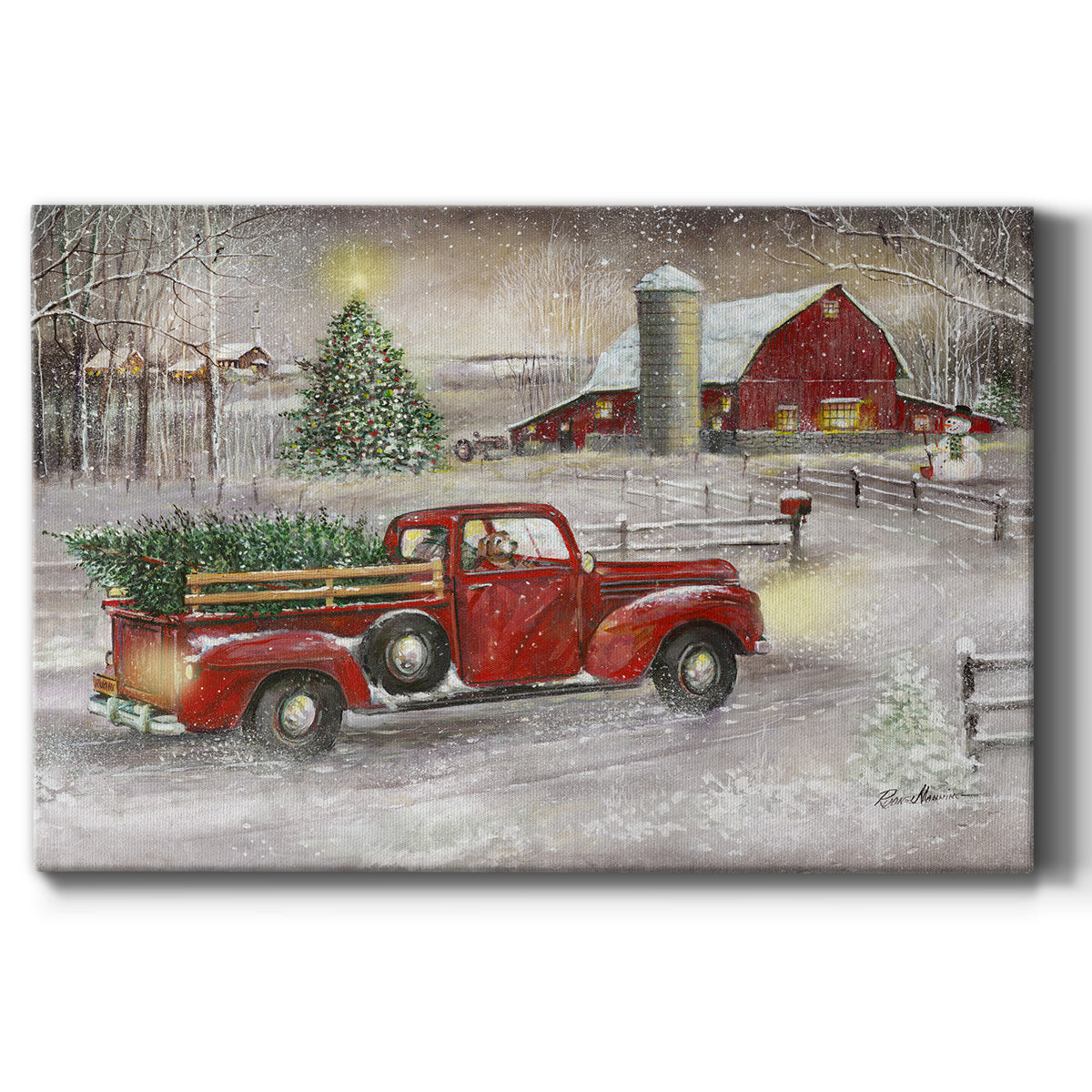 Making Christmas Memories - Canvas Art Print