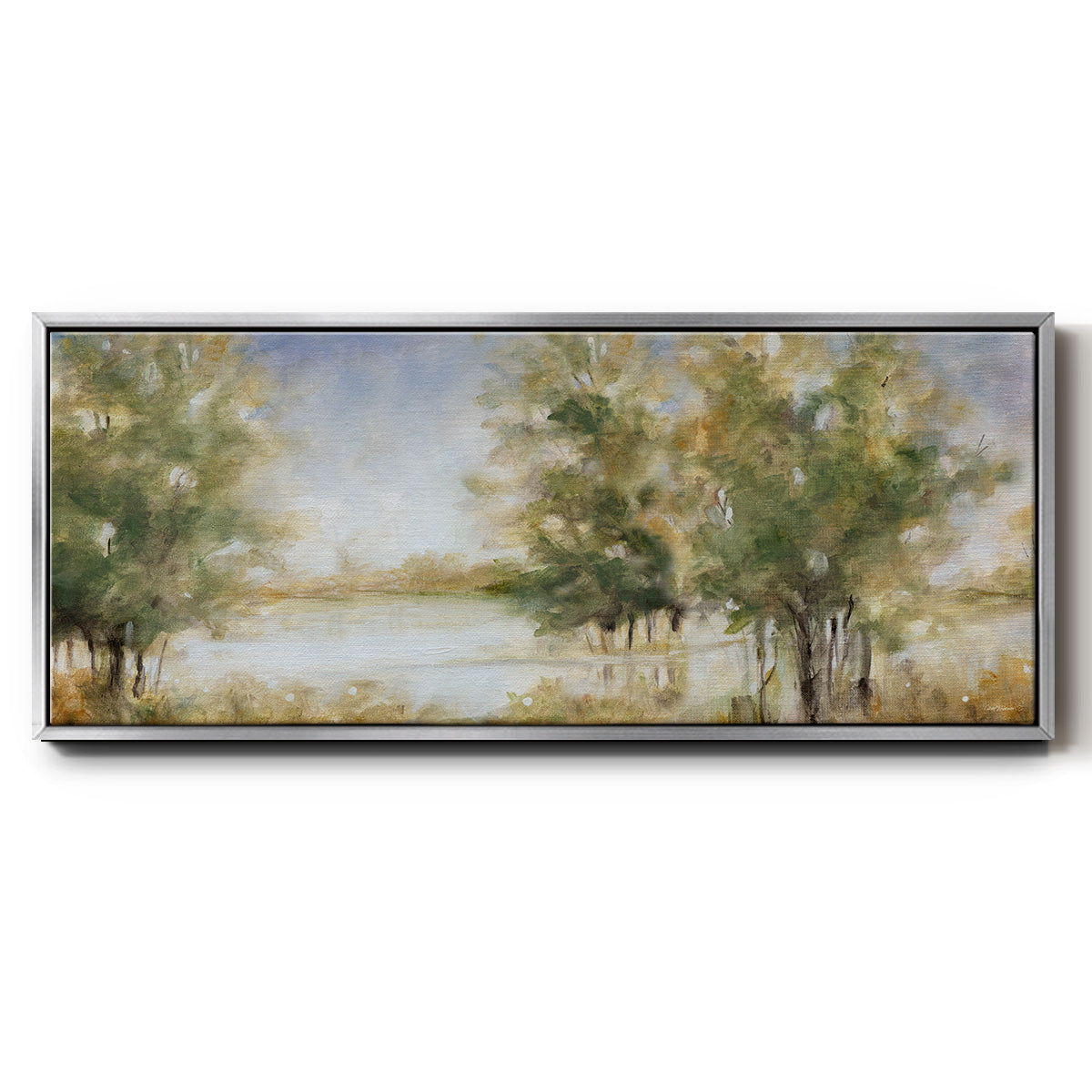 Waterway Grove - Floater Framed Canvas Print