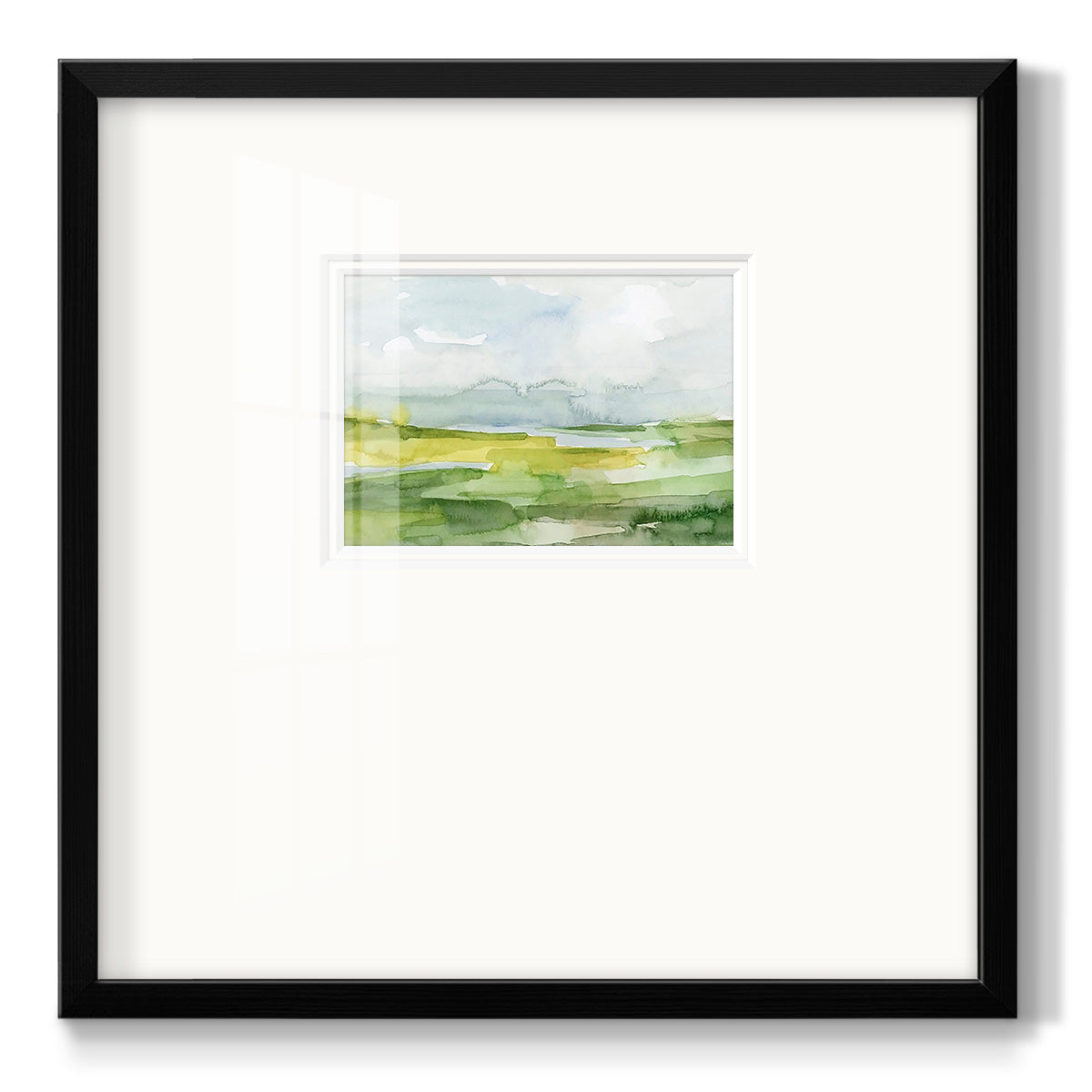 Watery Lowlands II - Double Matboard Framed Print