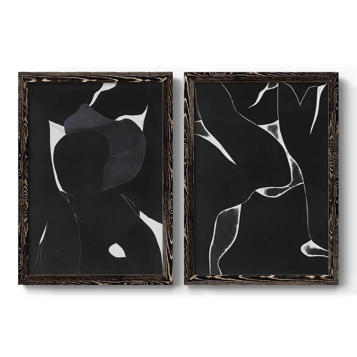 Night Bloom I - Premium Framed Canvas 2 Piece Set - Ready to Hang