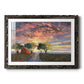 Fire in the Sky - Barnwood Framed Art Print