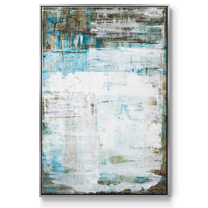 Beach Glass - Floater Framed Canvas Print