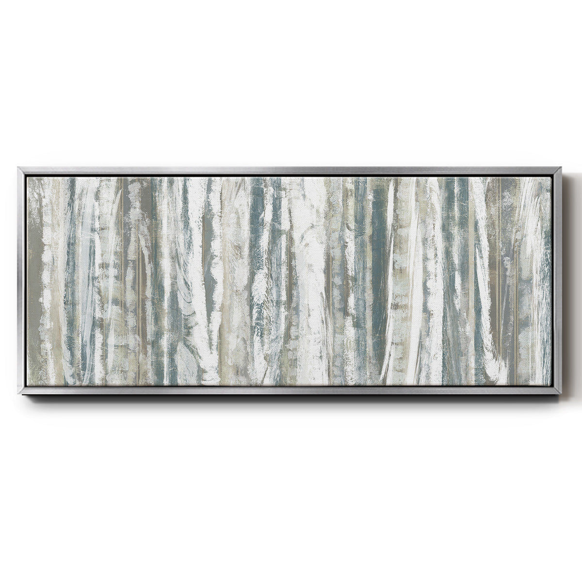 Treeline Strata I - Floater Framed Canvas Print