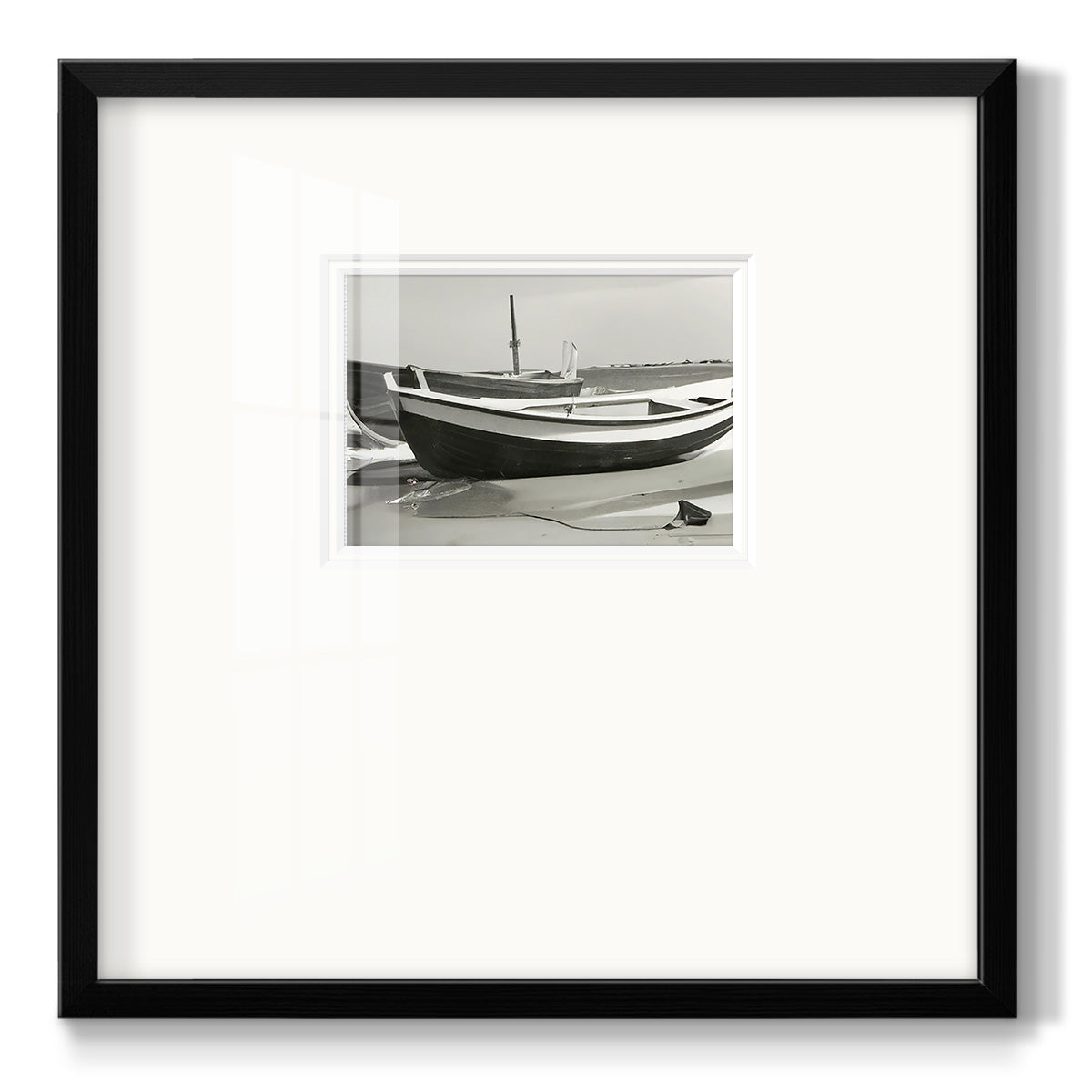 Vintage Rowboat I - Double Matboard Framed Print