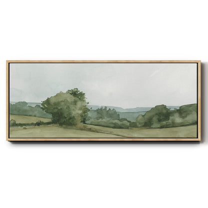 Vintage Landscape Sketch I - Floater Framed Canvas Print