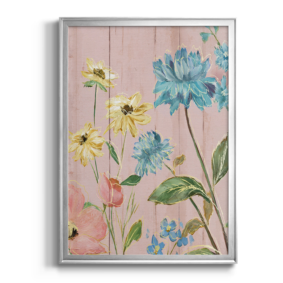 Wildflower Flutter IV - Modern Framed Canvas Print