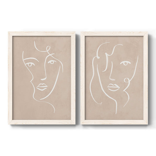 Curly Face I - Barnwood Framed Canvas Set