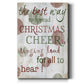 Christmas Cheer Type - Canvas Art Print