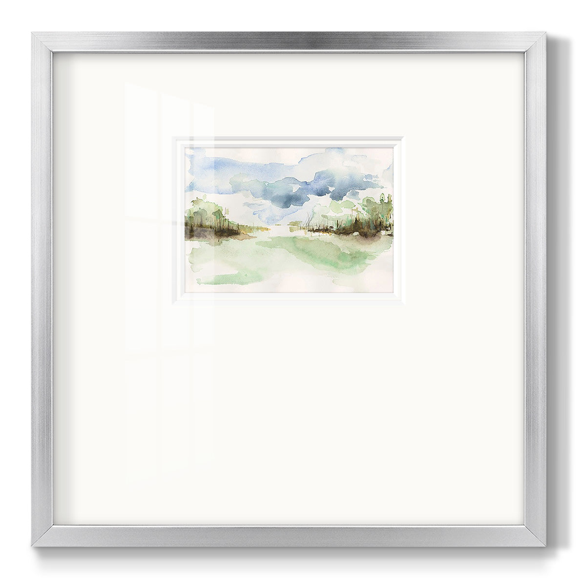 Brush Thickets II - Double Matboard Framed Print